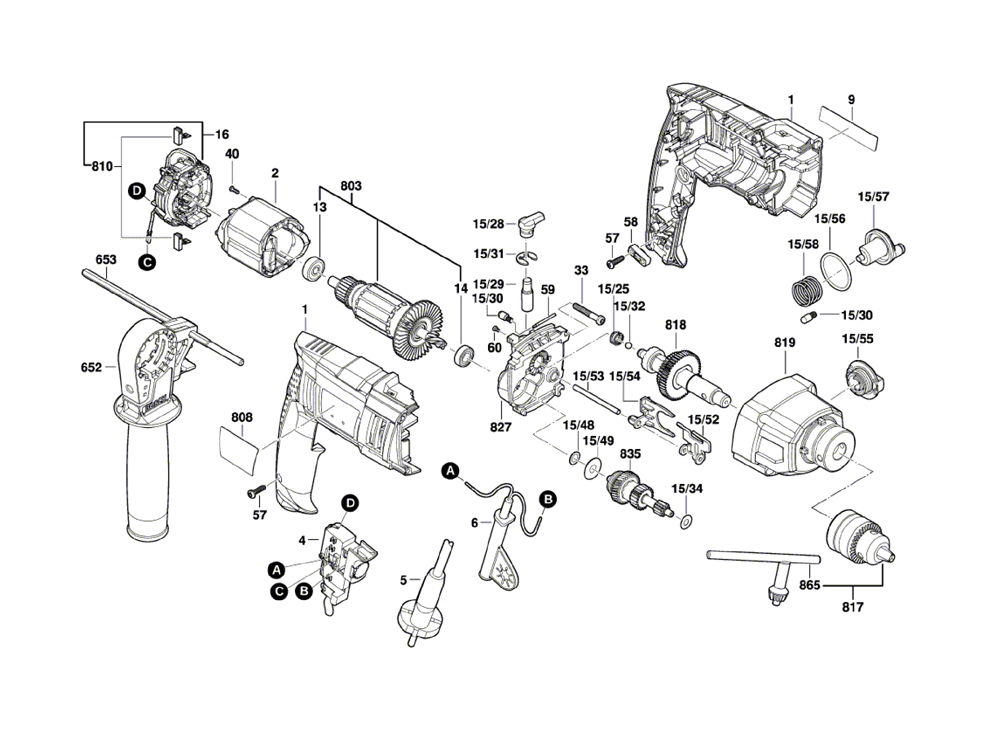 Bosch HD18-2-(3601AA2111) Parts List | Bosch HD18-2-(3601AA2111) Repair