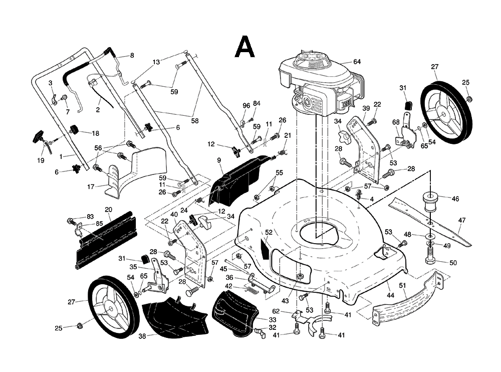 Husqvarna HU700F-(96145000901) Parts List | Husqvarna HU700F