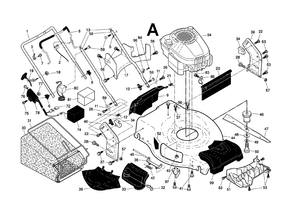 Husqvarna HU725E-(96143009800) Parts List | Husqvarna HU725E