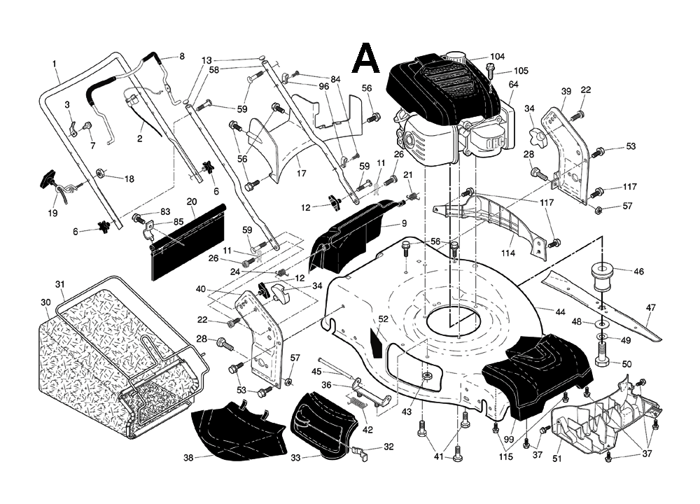 Husqvarna HU800AWD-(96145001100) Parts List | Husqvarna HU800AWD