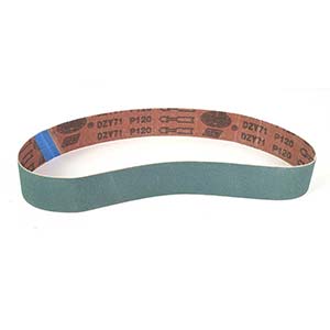 Hardin HPG120 1-1/2" X 30" Aluminum Oxide Sanding Belt, 120 Grit - Each