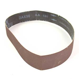 Hardin HPG180 1-1/2" X 30" Aluminum Oxide Sanding Belt, 180 Grit - Each