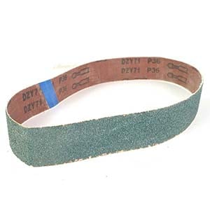 Hardin HPG36 1-1/2" X 30" Aluminum Oxide Sanding Belt, 36 Grit - Each