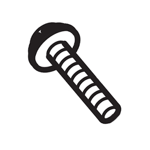 Hitachi 307384 Machine Screw (w/washers) M6X25 (black)