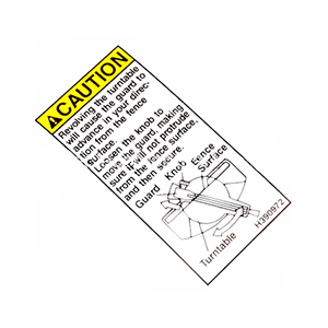 Hitachi 310-866 Caution Label (d) C10FS C12FSA