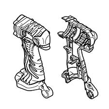 Hitachi 322-725 Housing (a).(b) Set WH12DMR