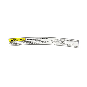 Hitachi 323-654 Caution Label (b) C12LCH