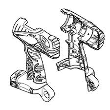 Hitachi 328-498 Housing (a).(b) Gold DS14DFL