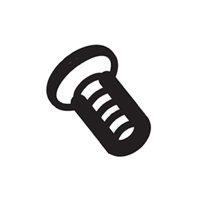 Hitachi 328604 Seal Lock Flat Hd. Screw M4X8