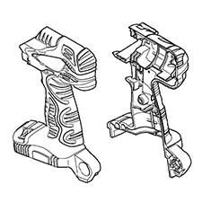 Hitachi 328-670 Housing (a).(b) Set WH18DFL