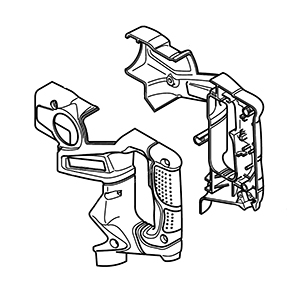 Hitachi 330257 Handle (a).(b) Set  DH28PD