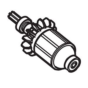 Hitachi 360980 Armature and Pinion Set Dc 18V