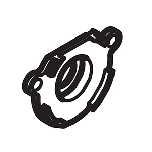 Hitachi 370312 Bearing Holder (b) DH18DBLP4