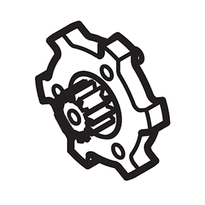 Hitachi 374602 Pinion (b)