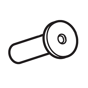 Hitachi 376245 Pulley Shaft