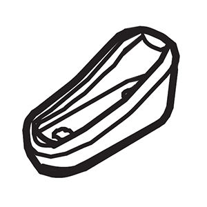 Hitachi 377745 Rubber Foot (rear)