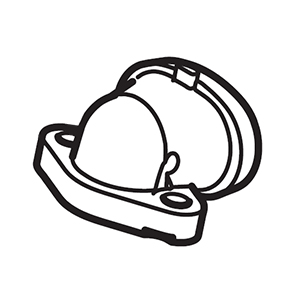 Hitachi 6685276 Air Cleaner Base