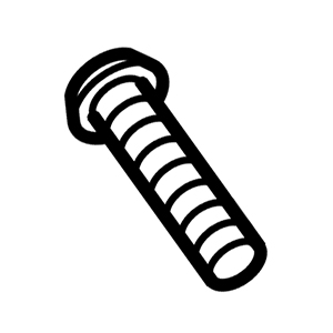 Hitachi 669-9113 Hex. Socket Hd. Bolt (w/button) M6 X 25