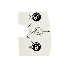 Hitachi 6694578 Decal,oil Adjustment