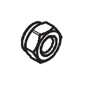 Hitachi 889464 Lock Nut