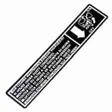 Honda 87524-ZE8-000 Mark, Air Cleaner Caution