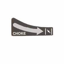 Honda 87528-Z0L-V20 Mark, Choke Indication