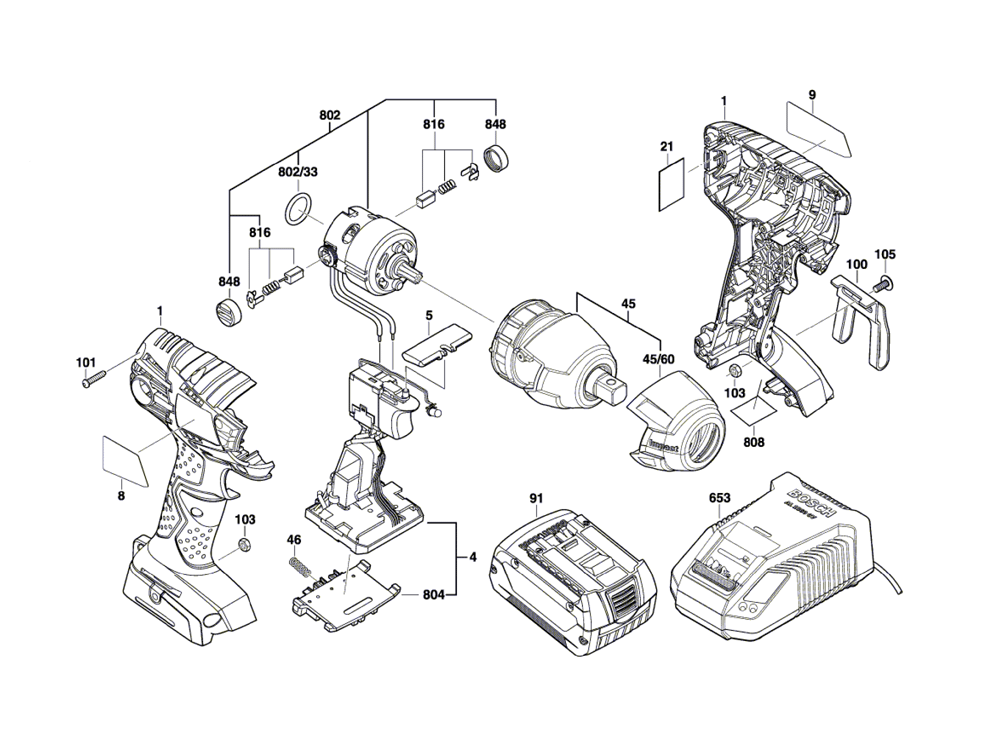 Buy Bosch IWH181-(3601JA1S11) 3/8 In. 18 V Impact Wrench Replacement