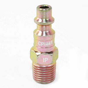 Interstate Pneumatics CPH441-50K 1/4 Inch Industrial Steel Coupler Plug X 1/4 Inch Male Npt (50 / Pack)