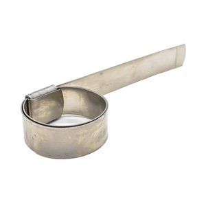 Interstate Pneumatics H719-9 5/8" Wide Stainless Steel Preformed Band Clamp for 1" Hose - 25 Pack