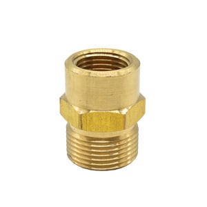 Interstate Pneumatics PW7150 Pressure Washer M22 X 1/4" Fnpt Brass Adapter, 4000 Psi