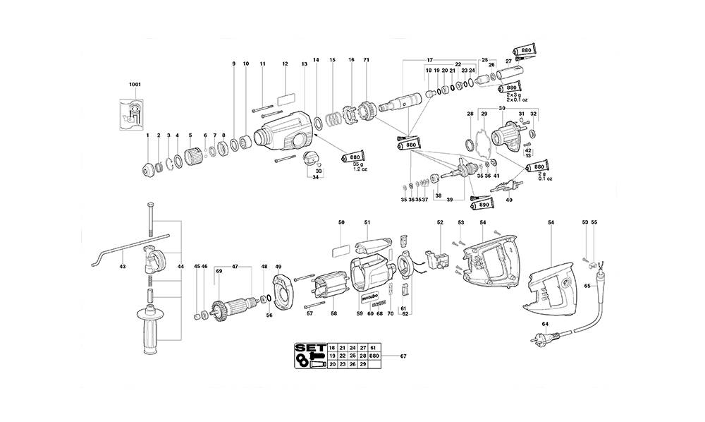 Metabo KHED24(00223421) Parts List Metabo KHED24(00223421) Repair