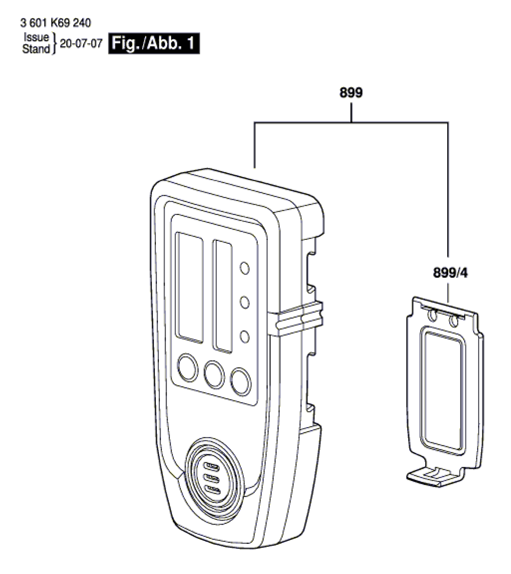 Buy Bosch LR30(3601K69211) 500 Ft. RedBeam Rotary Laser Receiver Replacement Tool Parts