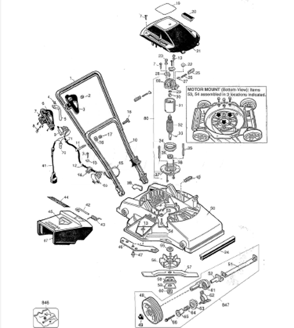 Black and Decker M2240Type2 Parts List Black and Decker M2240Type