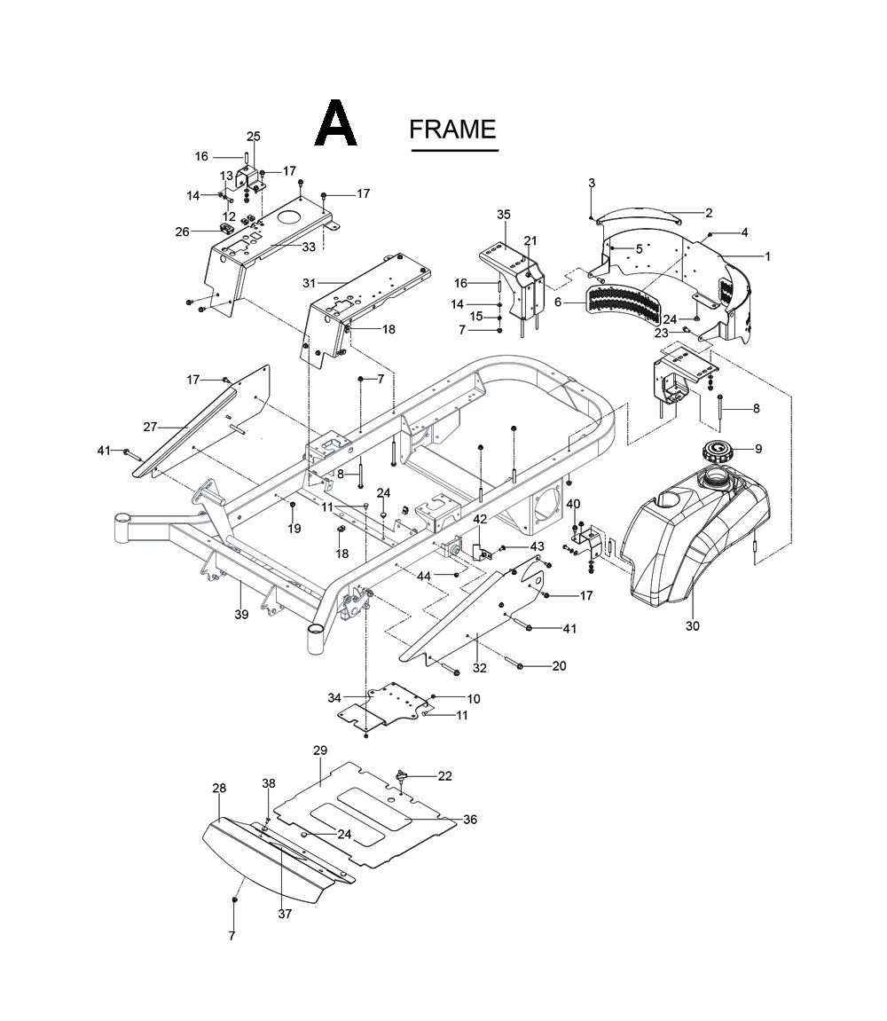 Buy Husqvarna MZ25CE-(965877201) Replacement Tool Parts | Husqvarna