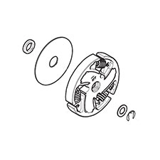 Makita 036-180-210 Clutch Cpl., Dolmar PS-45