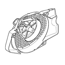 Makita 038-112-630 Fan Housing,blue, DCS6401