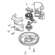 Makita 123974-9 Motor Ass