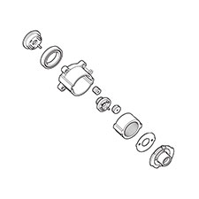 Makita 125189-4 Gear Assembly A,BFL080FZ