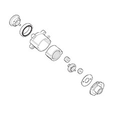 Makita 125191-7 Gear Assembly C, BFL121FZ