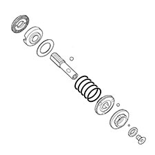 Makita 125395-1 Clutch Assembly H, BFL081F