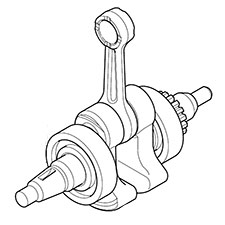 Makita 126576-0 Crankshaft Ass