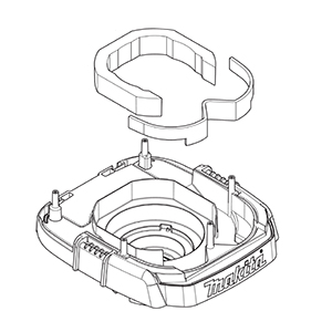 Makita 140U41-1 Tank Cover Complete Inc. 44,45