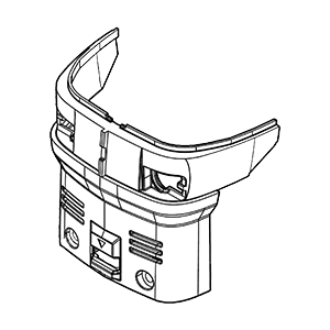 Makita 140X97-2 Motor Housing Cover Cpl., GRH06