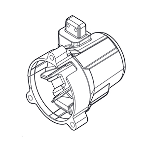 Makita 141A12-1 Motor Housing Cpl., GSR01