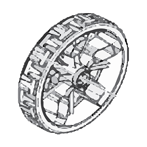Makita 141F63-4 Tire 230 Complete