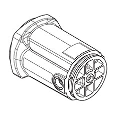 Makita 142081-9 Motor Housing Cpl., 9237C
