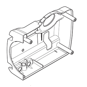 Makita 142452-0 Gear Housing Cover Cpl., ES-174TLC, UC3551A/4051A
