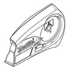 Makita 142571-2 Sprocket Cover Cpl., XCU02
