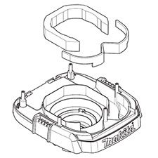 Makita 143175-3 Tank Cover Cpl., XCV04