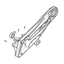 Makita 143449-2 Crank Case Cl. Side Ass
